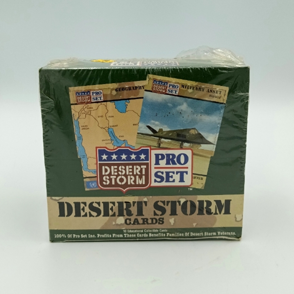 Vintage 1991 Desert Storm Military Collectible Cards Pro Set 36 Packs NEW